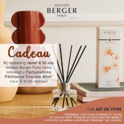 Give Away Cadeau bij besteding minimaal 50 euro Parfumsticks Petillance Exquise 80ml