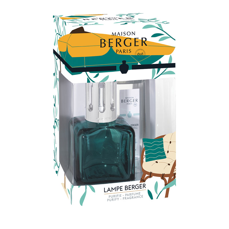 4816 Lampe Berger Giftset Glacon Verte Summer - cadeauverpakking schuin
