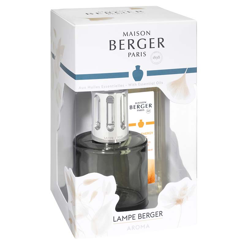 4814 Giftset Lampe Berger met 250 ml Aroma Energy - Maison Berger Paris - geschenkverpakking schuin