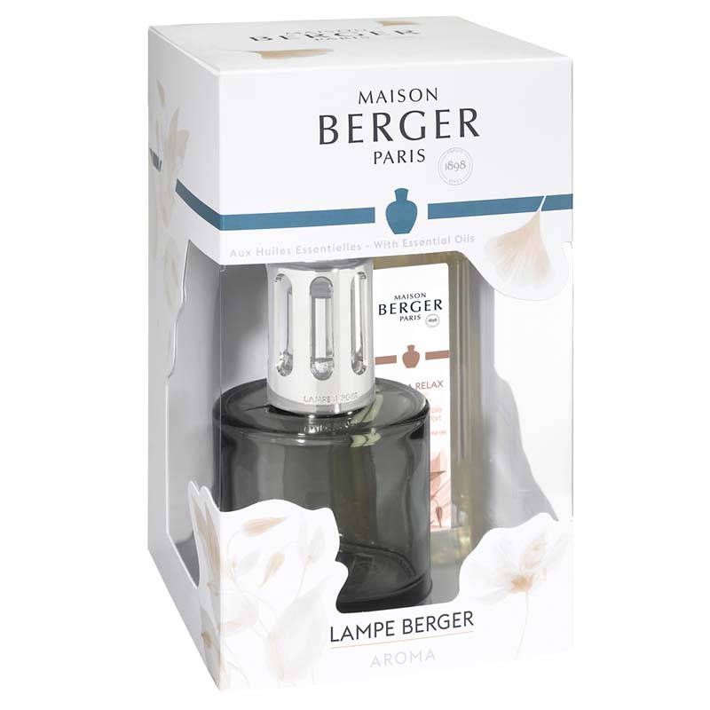 4815 Giftset Lampe Berger met 250 ml Aroma Relax - Maison Berger Paris - geschenkverpakking schuin